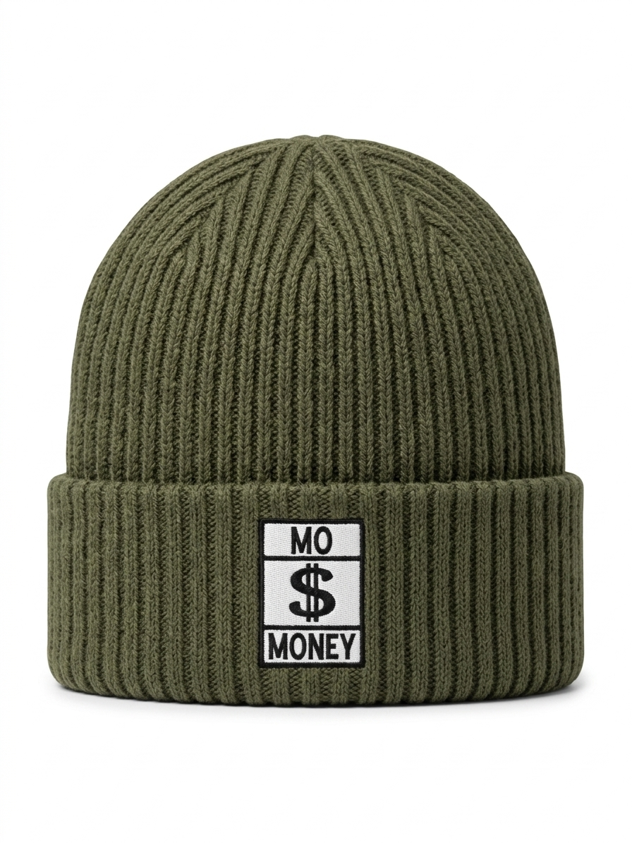 Green core logo beanie