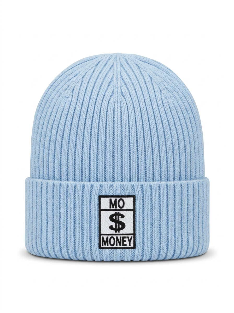 Baby blue core logo beanie